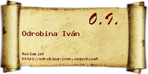 Odrobina Iván névjegykártya