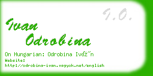 ivan odrobina business card